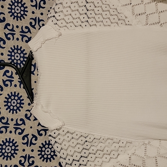 Free people mock neck balloon sleeve top - Picture 3 of 6